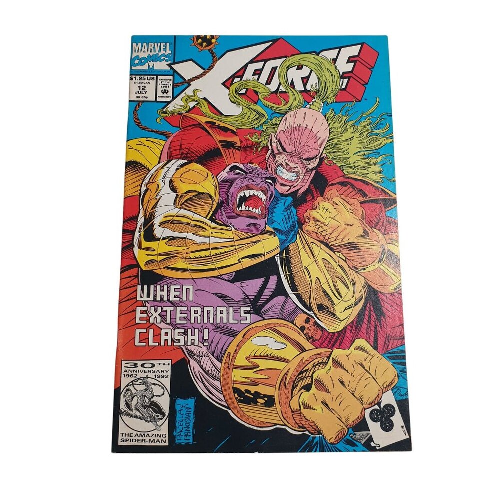 X Force 12 Marvel Comic Book July 1992 First Printing Collector Direct Issue